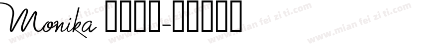 Monika 常规斜体字体转换